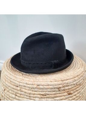 Vintage 70's Biltmore Beaver Blend Grandpacore Black  Fedora